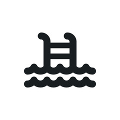 Obraz premium pool vector icon