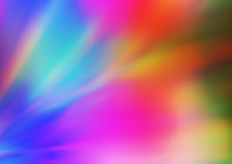 Light Multicolor, Rainbow vector blurred shine abstract background.