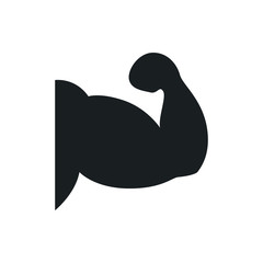 muscule hand vector icon