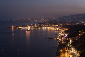 Vista sulla costa Siciliana - Taormina