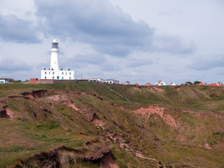 Fototapeta na wymiar Flamborough Head lighthouse, Yorkshire