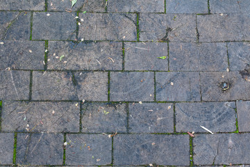 Historic Wood Block Alley in the Gold Coast Neighborhood of Chicago