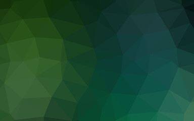 Light Green vector triangle mosaic template.
