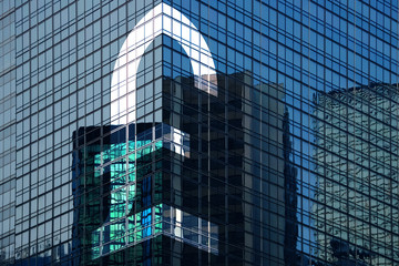 Skyscrapers mirror facades