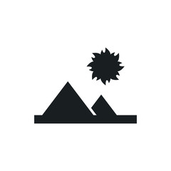 pyramid vector icon