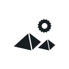 pyramid vector icon