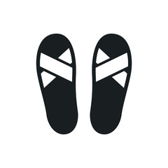flip-flops vector icon
