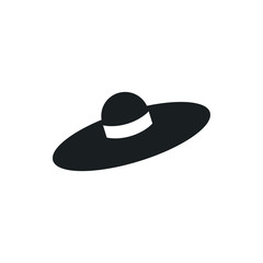 woman hat vector icon