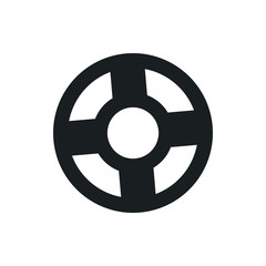 Obraz premium Lifebuoy vector icon