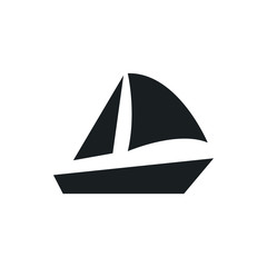 sailboat vector icon