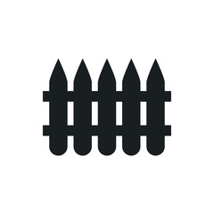spike fence vector icon