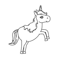Isolated unicorn cartoon design vector illustration