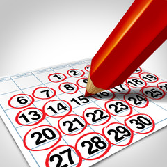 Busy Business Schedule © freshidea