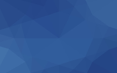 Obraz premium Dark BLUE vector polygonal background.
