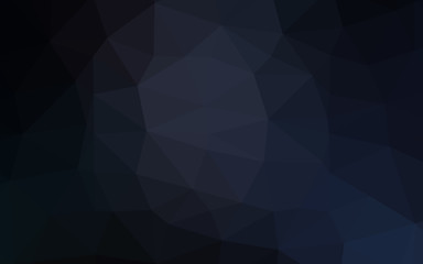 Dark BLUE vector blurry triangle template.