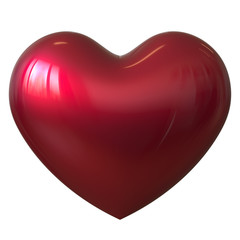 Heart shape I Love You symbol classic red design element
