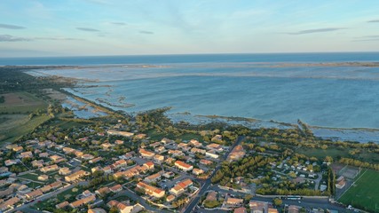 Naklejka premium Côte Languedocienne: Leucate et La Franqui