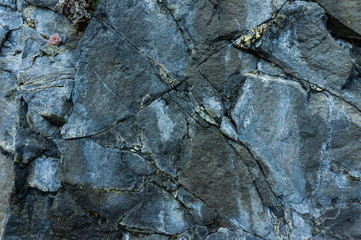 Close up rocks. Dark Stone texture and background
