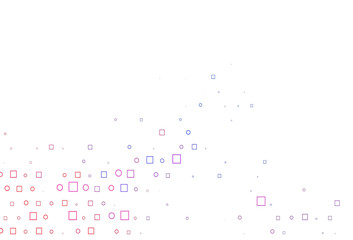 Light Blue, Red vector cover with circles, cubes.