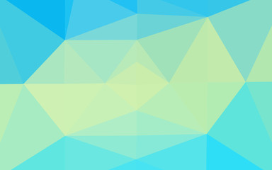 Light Blue, Yellow vector low poly cover.