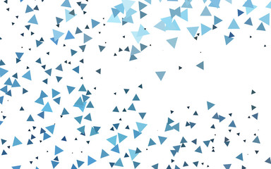 Fototapeta na wymiar Light BLUE vector pattern in polygonal style.