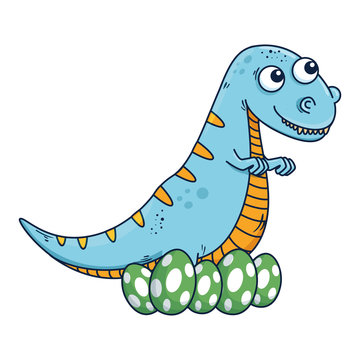 mother tyrannosaurus rex care of their eggs comic character