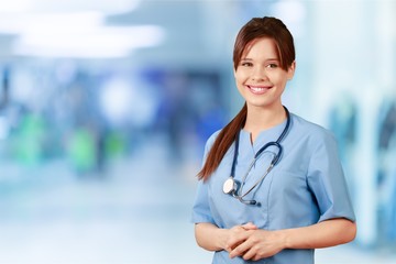 Nurse doctor aid background cardiologist care exam