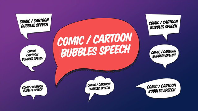 Comic Cartoon Bubbles Speech