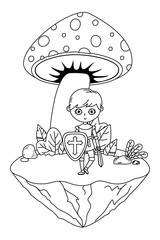 Isolated medieval knight design vector illustration