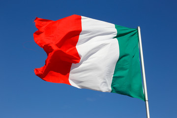 Naklejka na ściany i meble Italian national flag