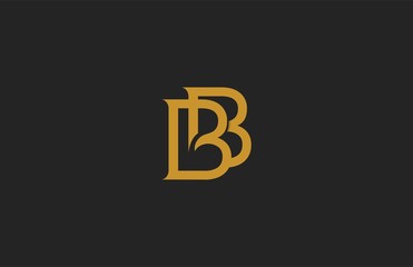 Elegant BB Letter Linked Monogram Logo Design - obrazy, fototapety, plakaty