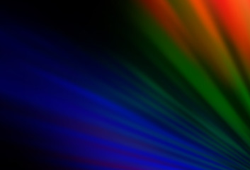 Dark Multicolor, Rainbow vector background with straight lines.