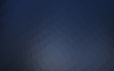 Obraz premium Dark BLUE vector abstract mosaic background.