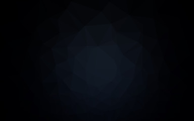 Dark BLUE vector low poly texture.