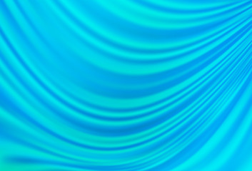 Light BLUE vector background with bent ribbons.