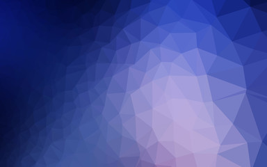 Obraz premium Dark Pink, Blue vector shining triangular pattern.