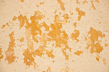 old plaster beige orange stucco background