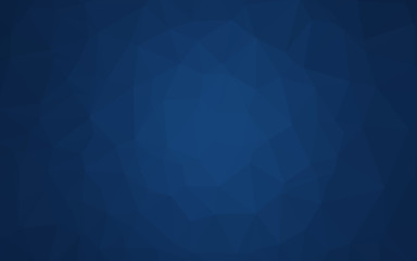 Dark BLUE vector polygon abstract layout.