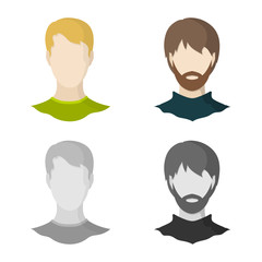 Vector design of professional and photo sign. Set of professional and profile stock vector illustration.