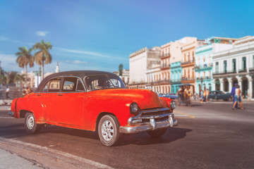 Old american car in Old Havana