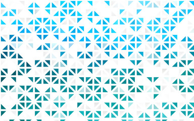 Light BLUE vector seamless pattern in polygonal style.