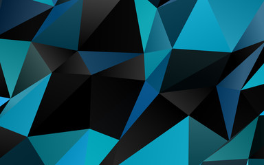 Light BLUE vector triangle mosaic texture.