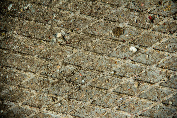 wall of concrete and brick with plaster texture