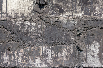 wall of concrete and brick with plaster texture