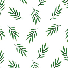 branch with leafs plants pattern background