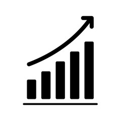 Statistics icon flat vector illustration design
