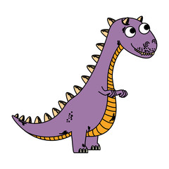 cute tyrannosaurus rex comic character