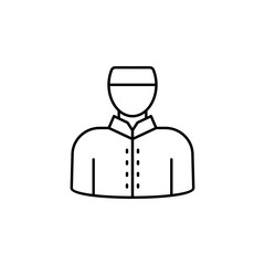 staff, hotel icon. Simple thin line, outline vector of Hotel Service icons for UI and UX, website or mobile application