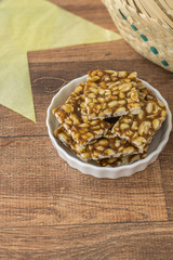 Typical candy of the party of June called boy foot