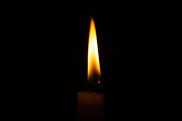 candle in dark